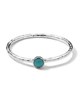 Sterling Silver Rock Candy Hinge Bangle in Turquoise   Ippolita   Silver (2)