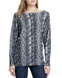 Womens Cienna Python Print Sweater   Joie   Python (X SMALL)