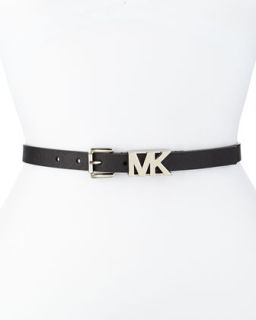 20mm Saffiano MK Belt   MICHAEL Michael Kors   Black (LARGE / 37)