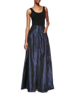 Womens Taffeta Ball Gown Skirt, Deep Navy   Carolina Herrera   D eep navy (10)