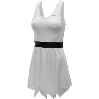 NIKE Womens Novelty Knit Tennis Dress   Size Medium, White/black/silver