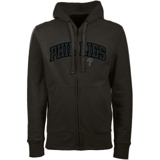 Antigua Philadelphia Phillies Mens Signature Full Zip Hooded Sweatshirt   Size