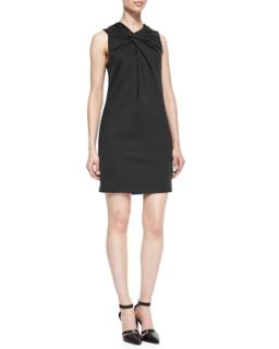 Womens Lateral Twist Top Jersey Dress   Helmut Lang   Black (SMALL)