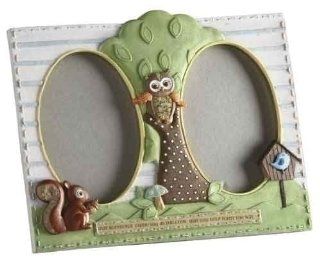 Learning To Fly Owl Frame 3.5 x 5 Two Pane * Catholic Baptism Child  Nursery Picture Frames  Baby