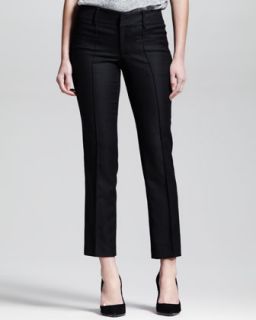 Womens Seamed Stovepipe Ankle Pants   Helmut Lang   Black (10)