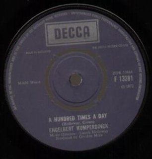 A Hundred Times A Day 7 Inch (7" Vinyl 45) UK Decca 1972 Music