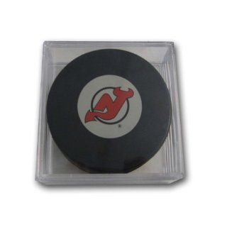 NHL New Jersey Devils Souvenir Hockey Puck with Puck Square  Sports Fan Hockey Pucks  Sports & Outdoors