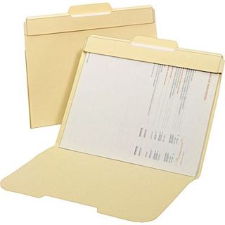 Secure Manila File Folders, Letter, 3 Tab, Center Position, 50/Box