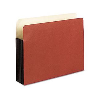 Esselte Pendaflex Letter Recycled Straight Cut File Pocket w/5 1/4 Expansion, Red, 10/Pack