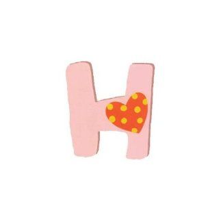 Wooden Letter   H   Pastel   Childrens Wall Decor