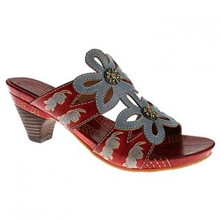 Spring Step Carlina  Women's   Gray/Red Leather
