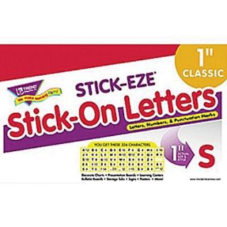Trend Enterprises STICK EZE Letter, Number and Mark Set, 1, Red