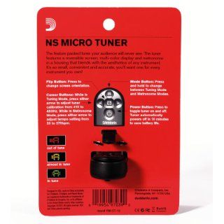 D'Addario NS Micro Clip On Tuner Musical Instruments