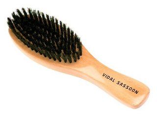 Vidal Sassoon VS7103 Wood 100% Boar Bristle Oval Grooming Brush  Hair Brushes  Beauty