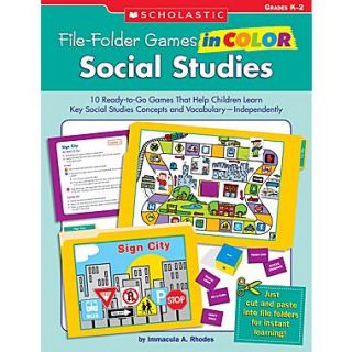 Scholastic File Folder Games in Color Social Studies