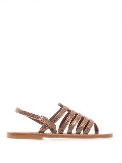 Homere metallic leather sandals  K. Jacques