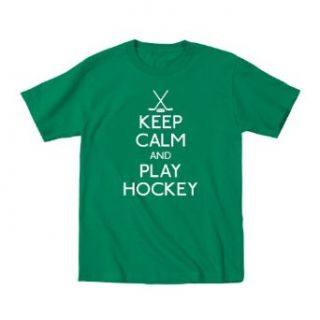 Keep Calm Play Hockey Funny Toddler T Shirt Clothing