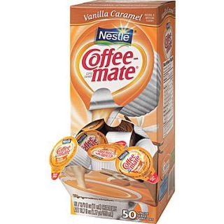 Nestlé Coffee mate Liquid Coffee Creamer Singles, Vanilla Caramel Cream, 50/Box