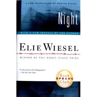 Night Elie Wiesel, Marion Wiesel 9780374500016 Books