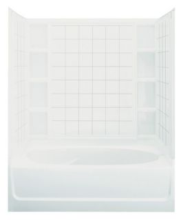 Sterling Ensemble™ 71100116 60W x 72H in. Bathtub Shower Combo with Age in Place Backers   Bathtub & Shower Modules