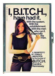 I Bitch Have Had It Feminist Double Sided Cigarette Case, ID Holder, Wallet with RFID Theft Protection