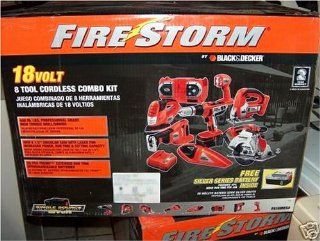 Black & Decker Firestorm 8 Tool Cordless Combo 18 Volt Set   Power Tool Combo Packs  