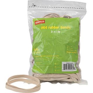 Economy Rubber Bands, Size #64, 1/4 lb.