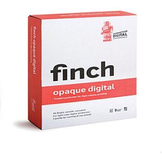 Finch Opaque 80 lbs. Digital Smooth Cover, 18 x 12, Bright White, 500/case