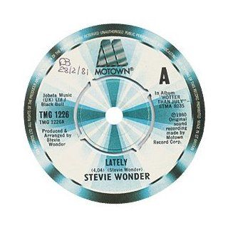 STEVIE WONDER Lately UK 7" 45 Music