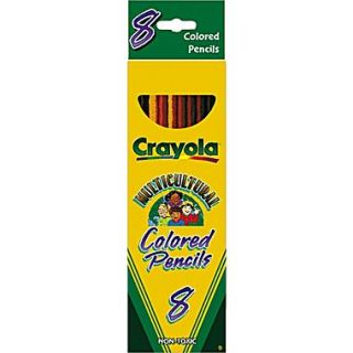 Crayola Multicultural Colored Woodcase Pencils, 8/Pack