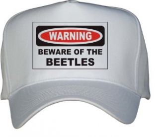BEWARE OF THE BEETLES White Hat / Baseball Cap Clothing