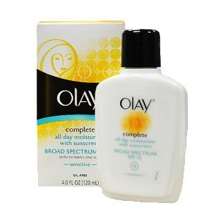 Olay Complete All Day Moisturizer With Sunscreen Broad Spectrum SPF 15   Sensitive 4 Fl Oz  Facial Moisturizers  Beauty