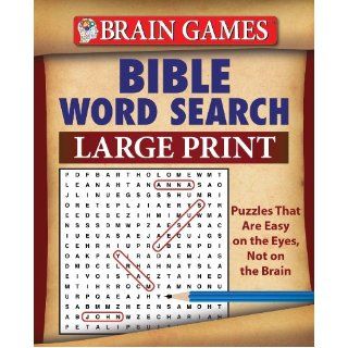 Brain Games Bible Word Search (Large Print) Editors of Publications International LTD, Editors of Publications International Ltd. 9781450827157 Books