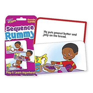 Trend Enterprises Challenge Sequence Rummy Cards, Grades pre kindergarten   3rd