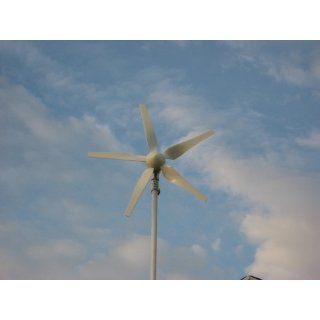 Windmax HY400 500 Watt Max 12 Volt 5 Blade Residential Wind Generator Kit  Renewable Energy Charge Controllers  Patio, Lawn & Garden