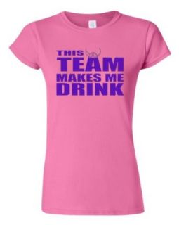 Junior This Team Makes Me Drink Minnesota T Shirt Tee Clothing