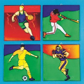 Sports Sun Catchers Craft Kit (Makes 12) Toys & Games