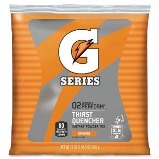 Quaker Foods 03970 Gatorade Mix Pouches, Makes 2 1/2 Gal, 21 Oz., Orange  Powdered Soft Drink Mixes  Grocery & Gourmet Food