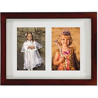 Walnut Wood Double 5x7 Matted Picture Frame  Make More Happen at