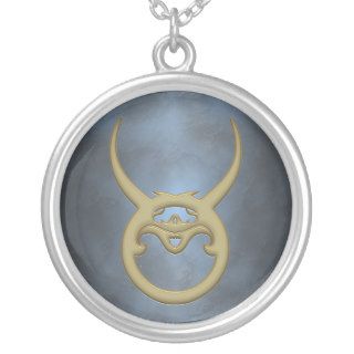 Taurus Zodiac Sign Custom Colour Necklace