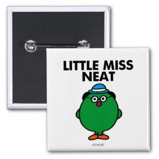 Little Miss Neat Classic Pinback Button