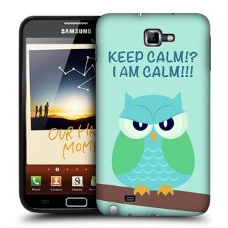 Head Case Designs Green Wing Mean Owl Hard Back Case Cover For Samsung Galaxy Note N7000 I9220 Cell Phones & Accessories
