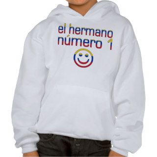 El Hermano Número 1   Number 1 Brother Venezuelan Hooded Pullovers