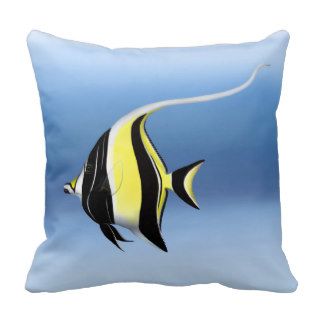 Pacific Reef Moorish Idol Fish Pillow