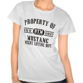 Mustang Weight Lifting Tee Shirts
