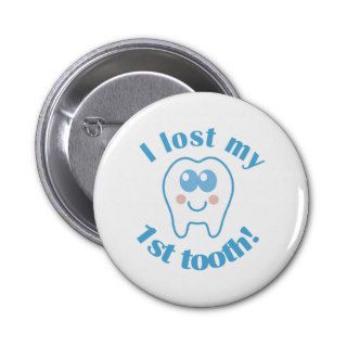 Cute Lost My 1st Tooth Gift Buttons