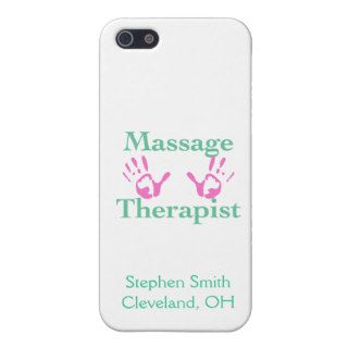 Massage Therapist Pink Hand Prints Case For iPhone 5