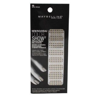 Maybelline Limited Edition Color Show Fashion Prints Nail Stickers   40 Metal Prisms  Beauty Products  Beauty