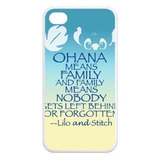 FashionCaseOutlet Ohana Means Family Lilo and Stitch Apple iphone 4/4s Waterproof TPU Back Cases Cell Phones & Accessories