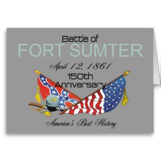 ABH Fort Sumter 150 Greeting Cards